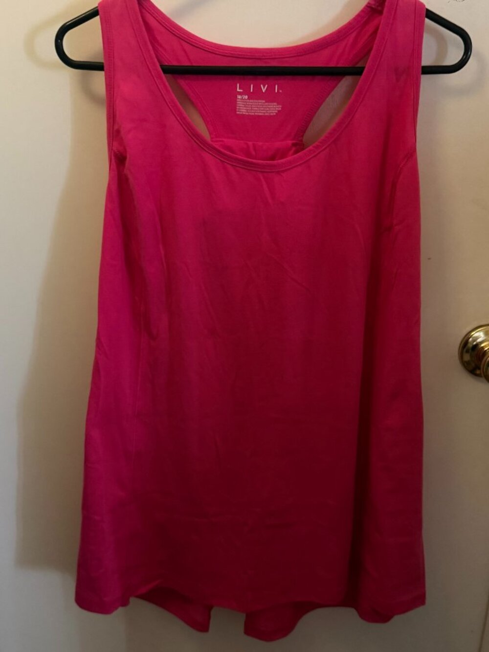LIVI Fucshia Yoga Tank Top W 18-20